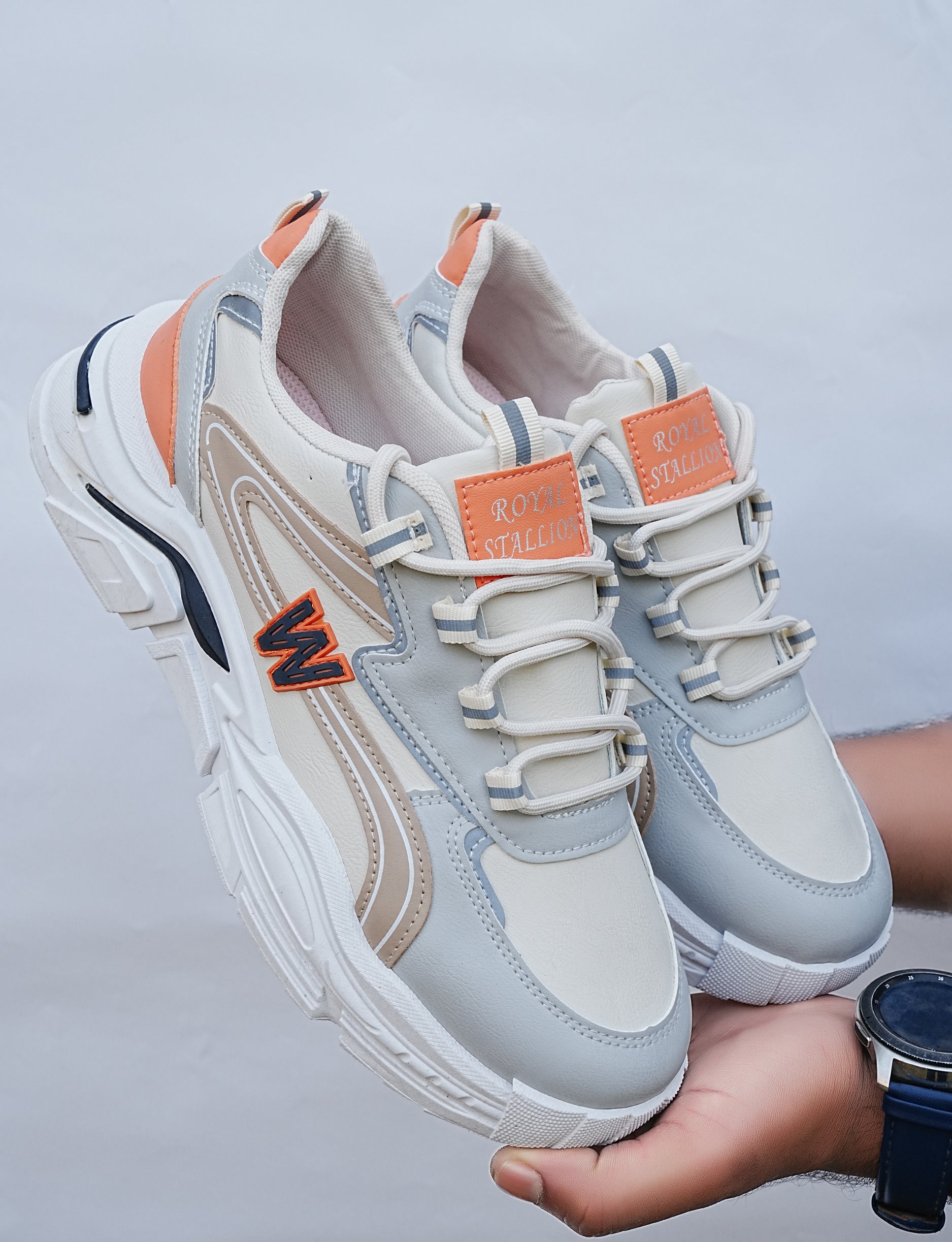 Beige Motion Sneakers – Move in Style and Comfort
