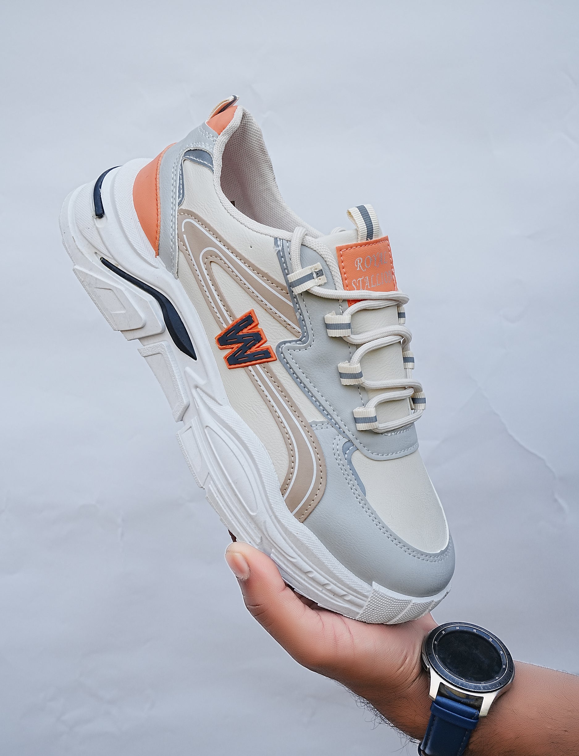 Beige Motion Sneakers – Move in Style and Comfort