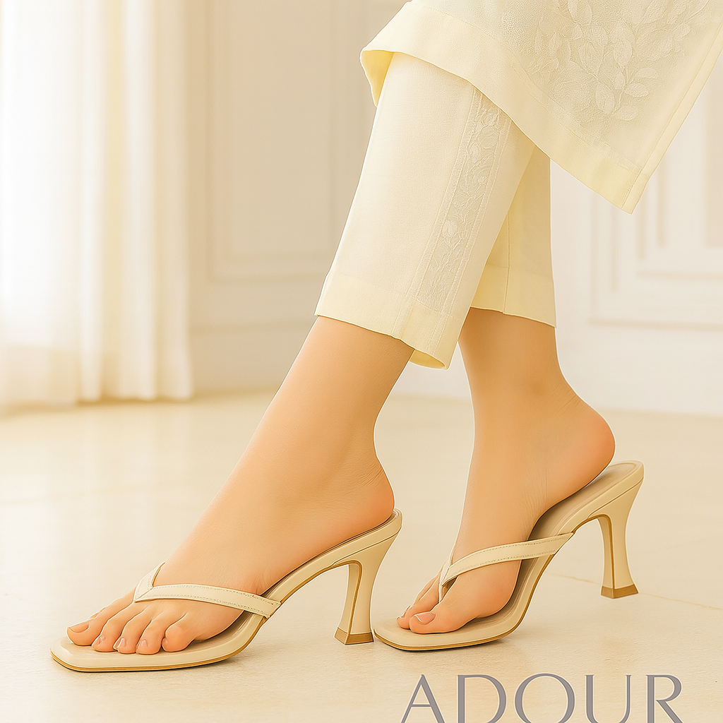 Adour 2 inches heel AD6 Cream