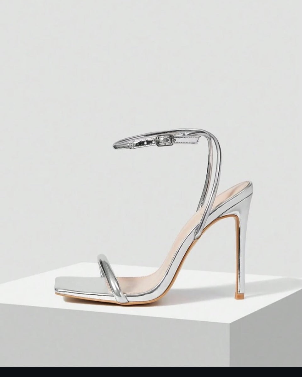 Adour Heel AD95 3 INCH Silver