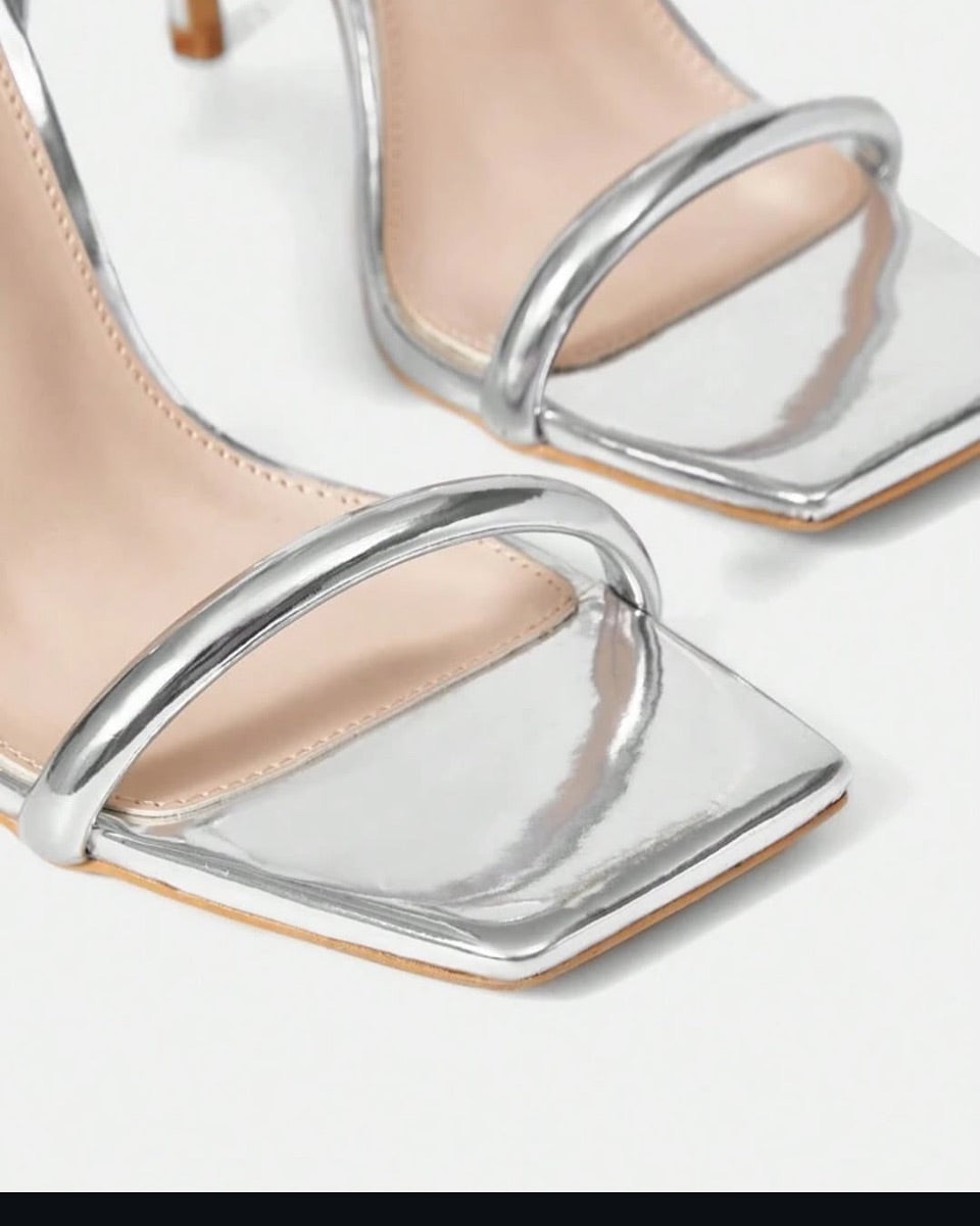 Adour Heel AD95 3 INCH Silver