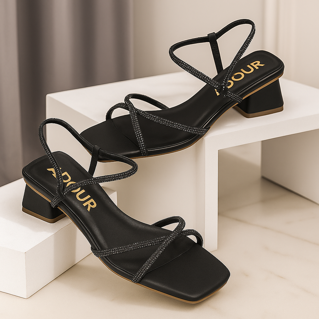 Adour 2 inches heel AD12 Black