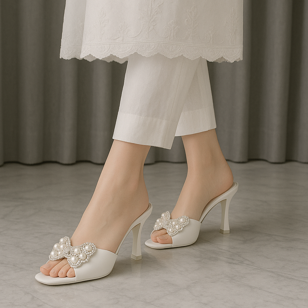 Adour 3 Inch Heels AD5 White