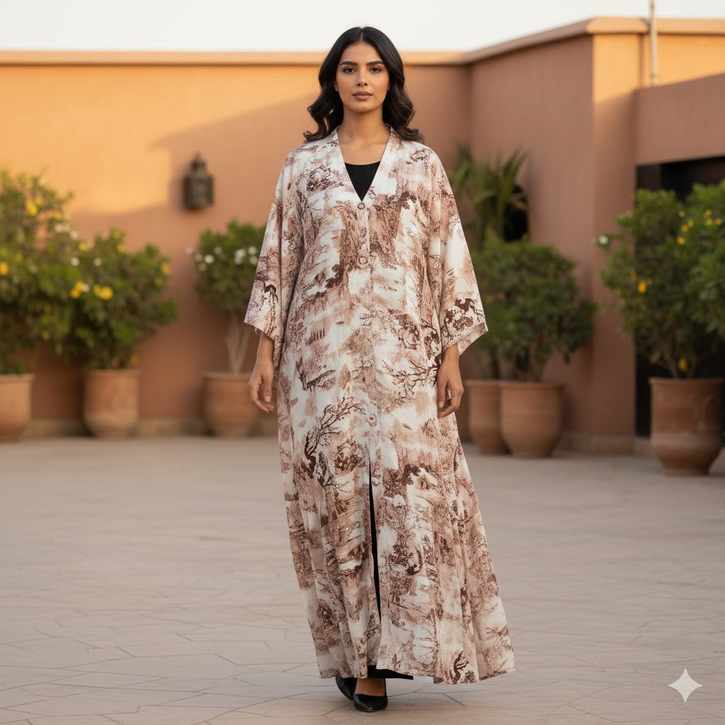 Adour Printed Abaya ART-9