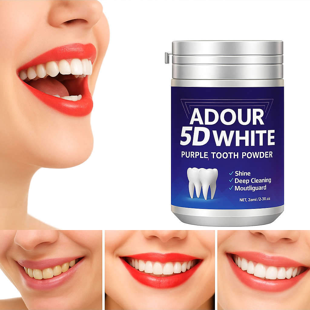 1pc Adour White Teeth Whitening Powder for Dental Care