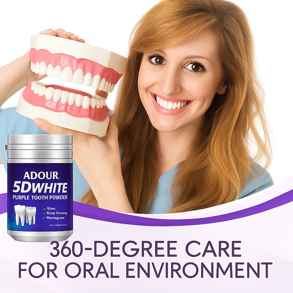 1pc Adour White Teeth Whitening Powder for Dental Care