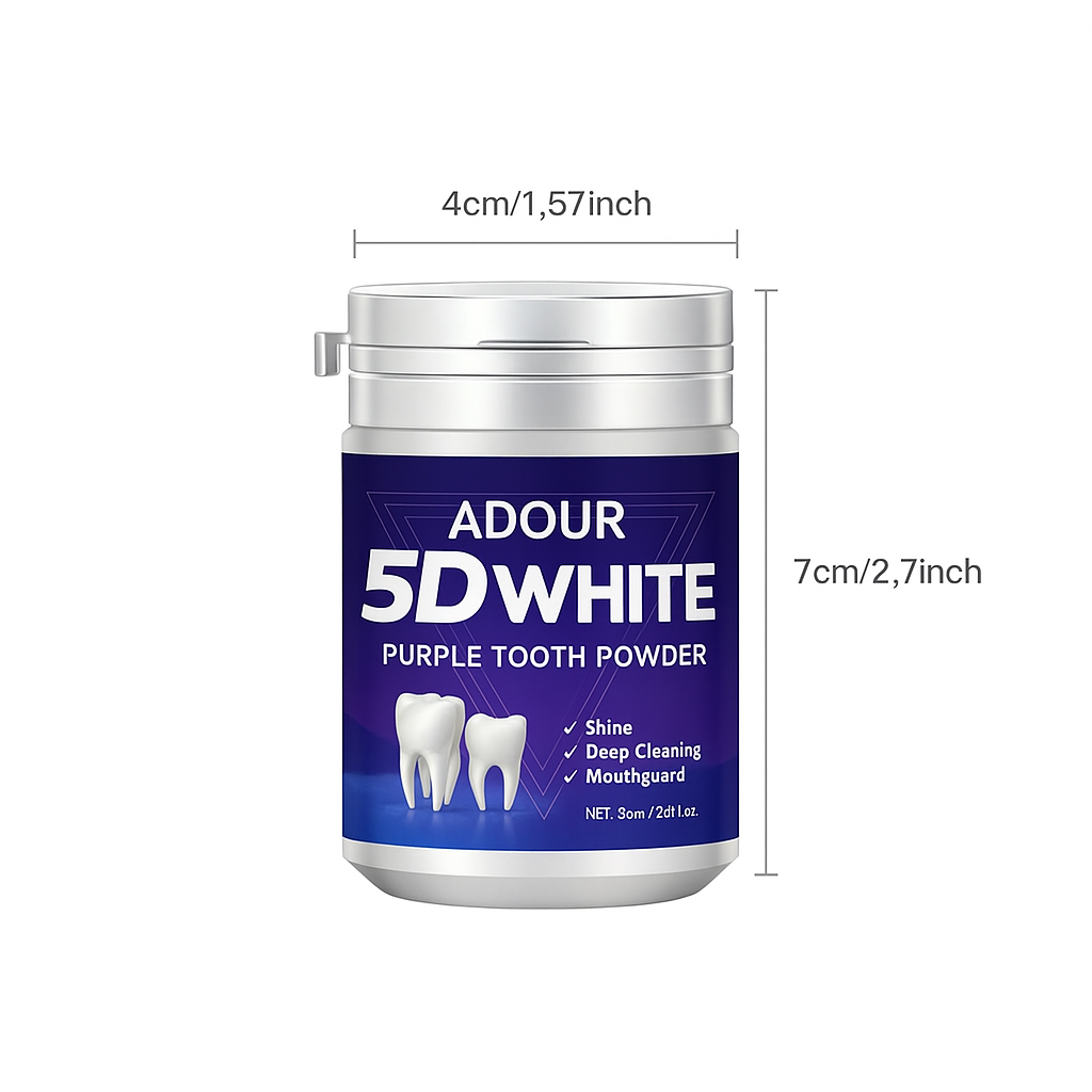1pc Adour White Teeth Whitening Powder for Dental Care