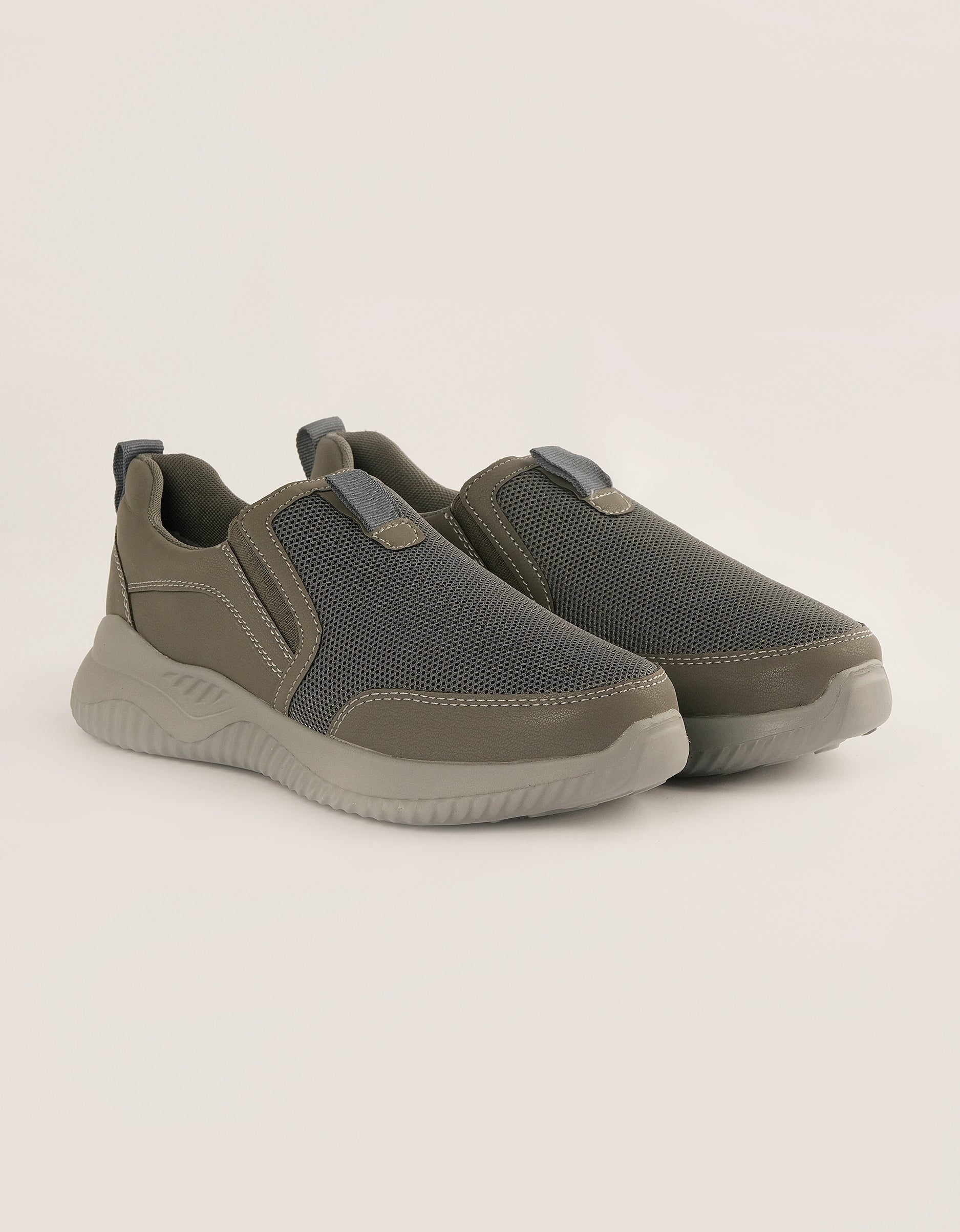 Slate Gray Easy-Wear Trainers