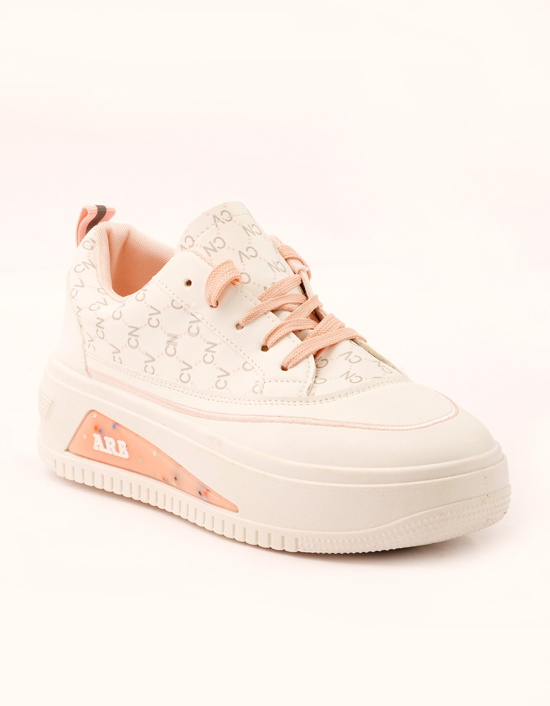 Blush Accents Platform Sneakers