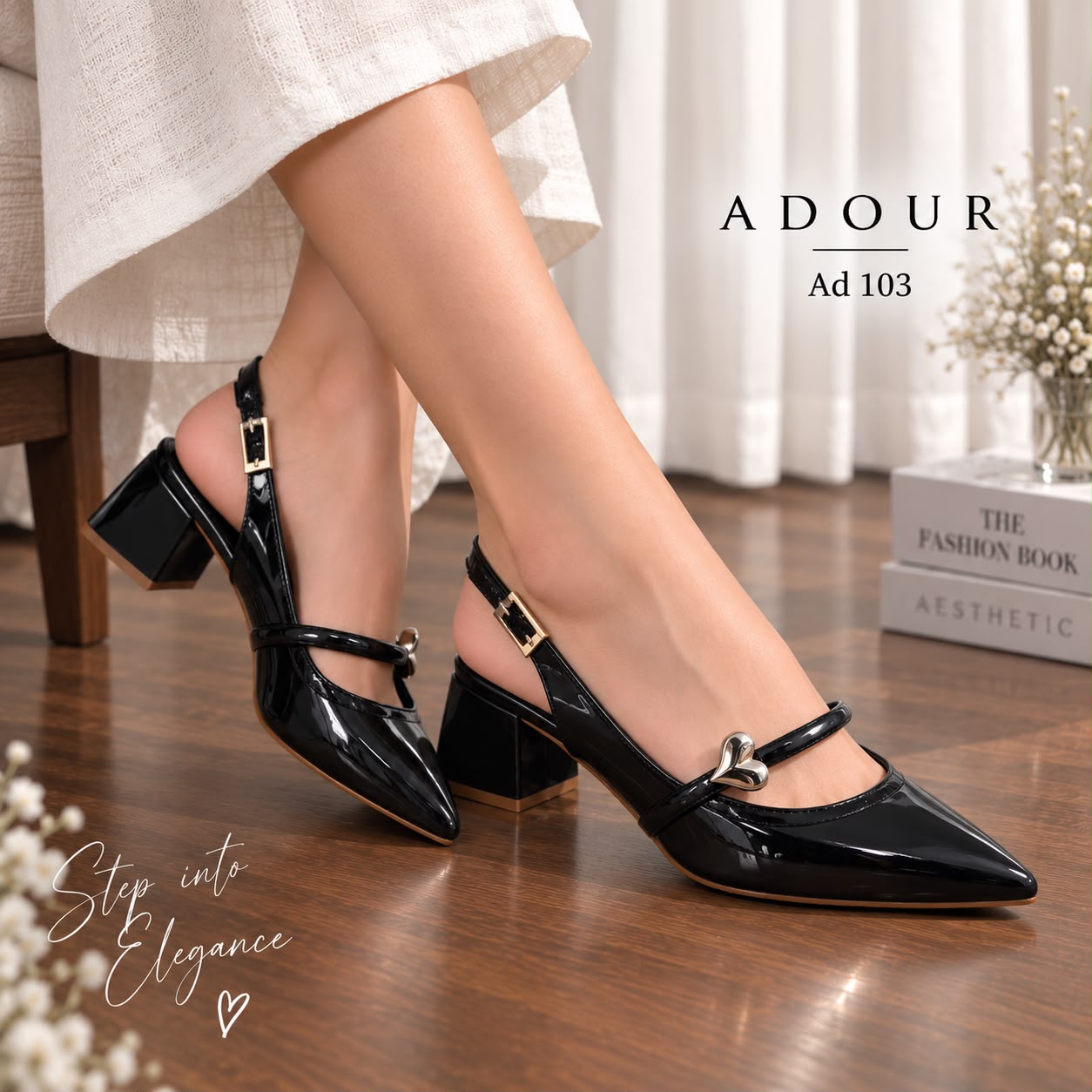 Adour Shoes AD103 Peach