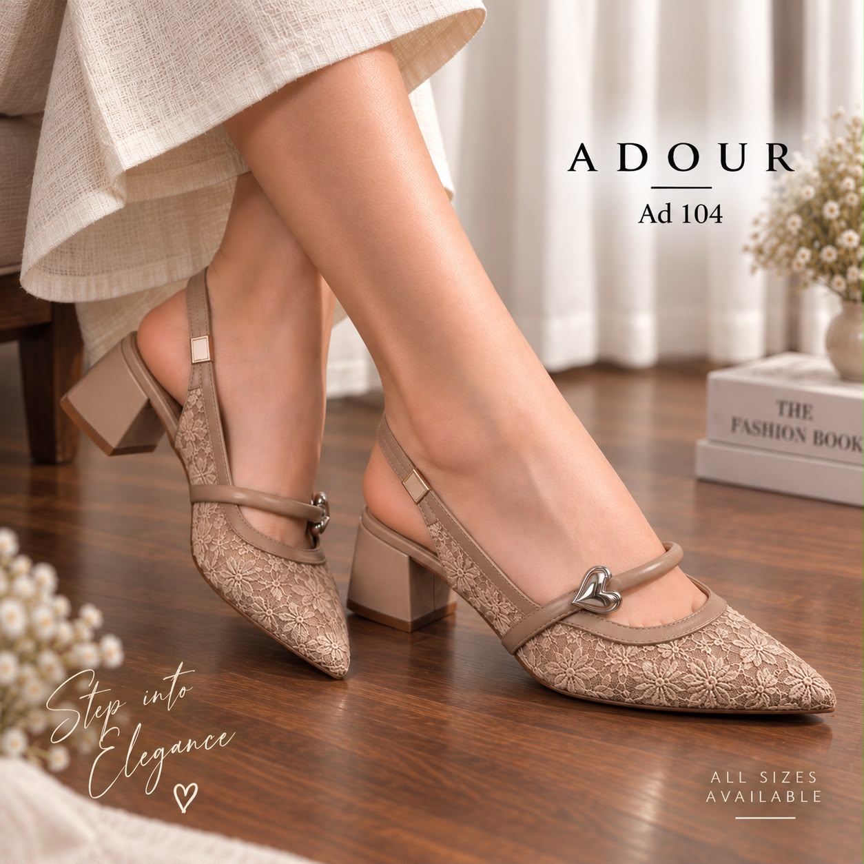 Adour Shoes AD104 Pink