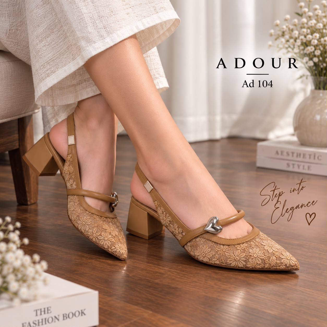 Adour Shoes AD104 Pink