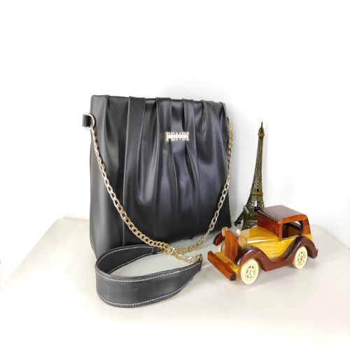 Gathered Sophistication Shoulder Bag for Women B145