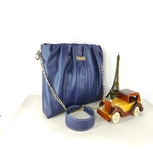 Gathered Sophistication Shoulder Bag for Women B145