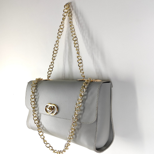 Women Shoulder Bag with Circular Charm Chain Strap B147