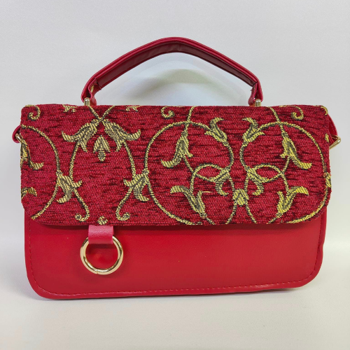 Embroidered Shoulder Bag B125