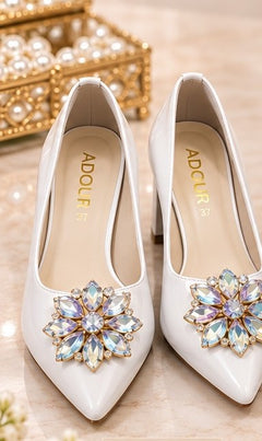 Adour Shoes AD110-A White