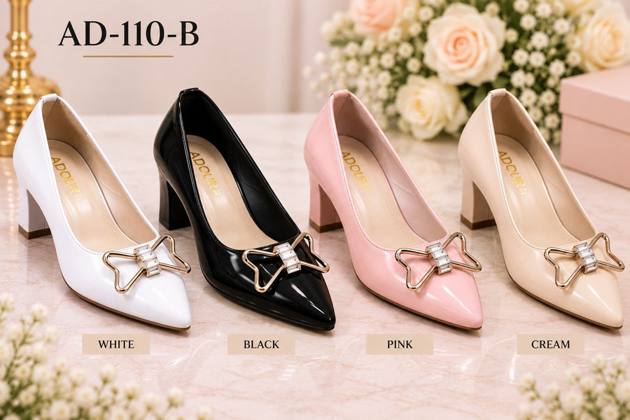 Adour Shoes AD110-B White
