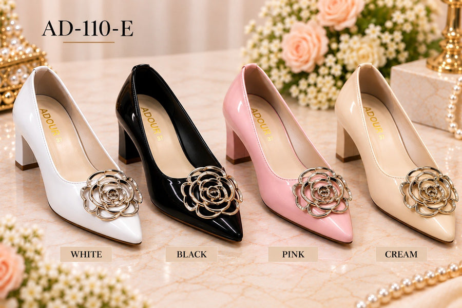 Adour Shoes AD110-E White