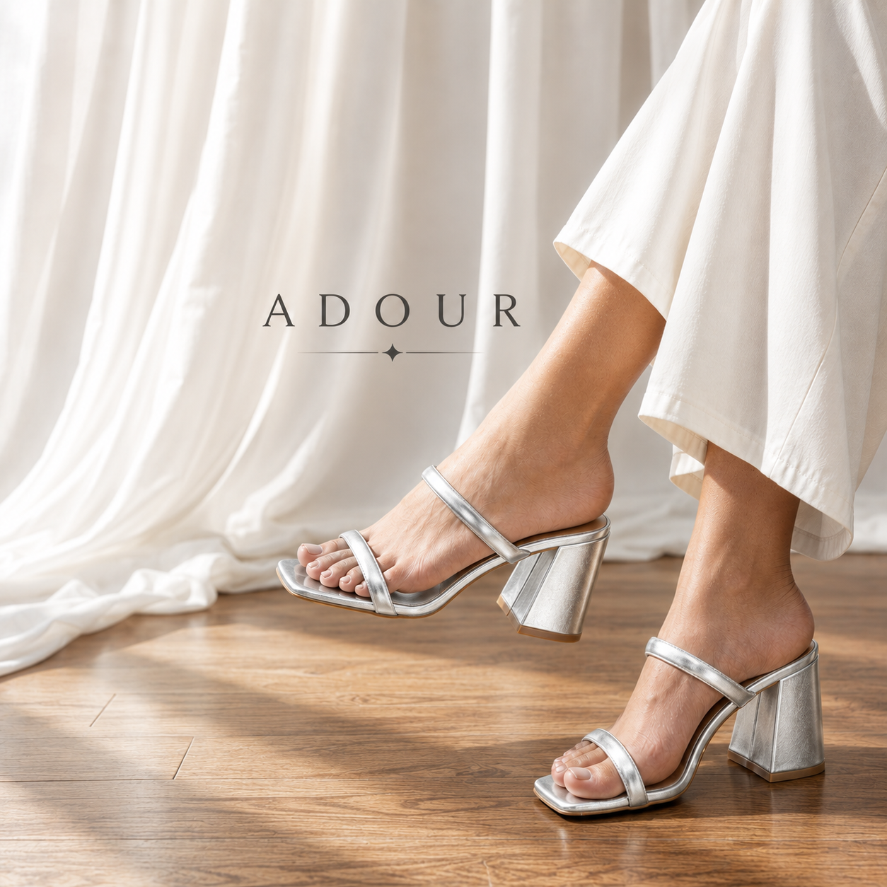 Adour Heel AD40 Silver