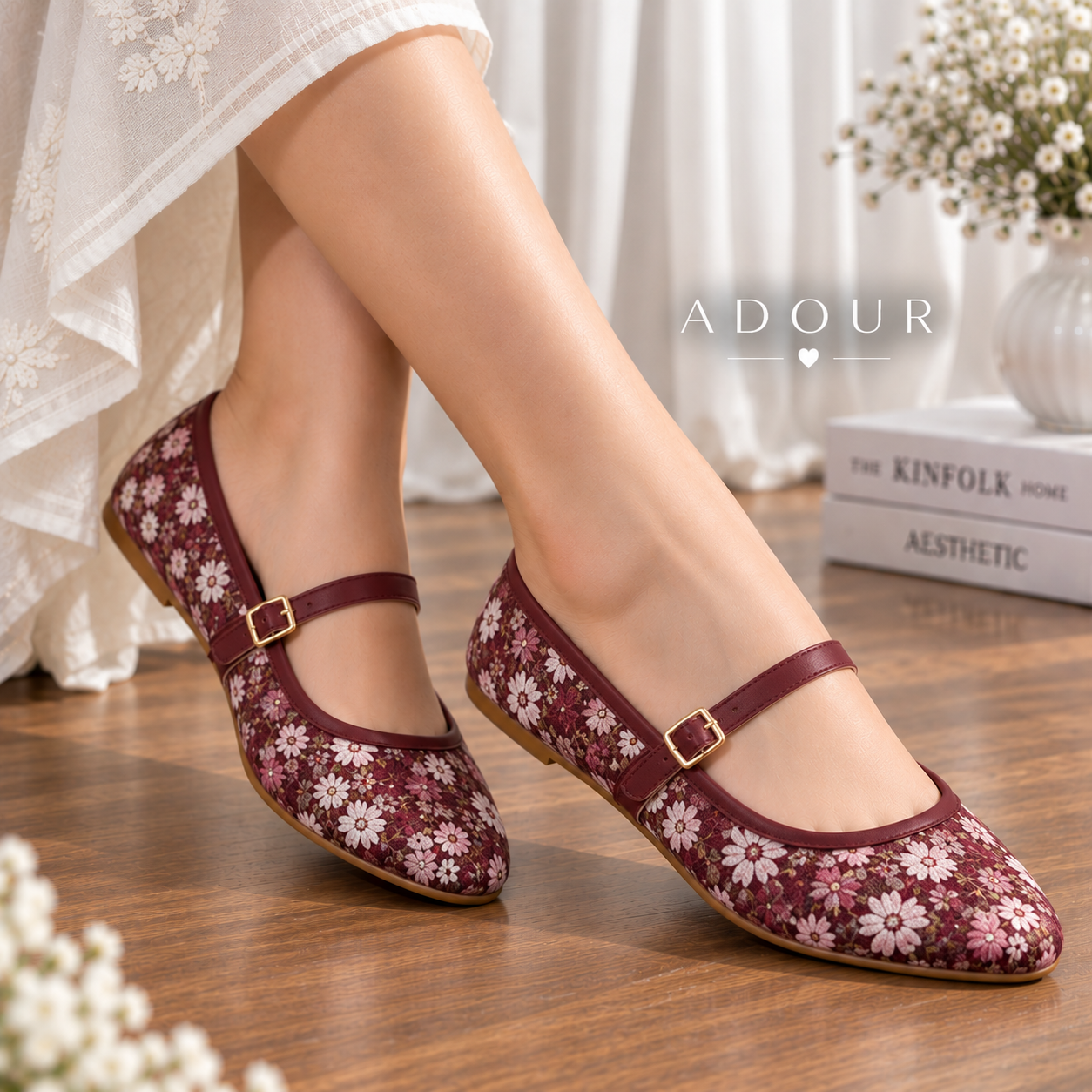 Adour Shoes WS24 Maroon