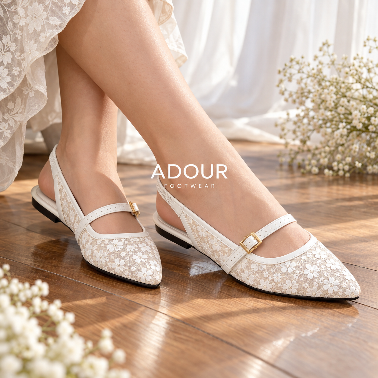 Adour Shoes WS06 White