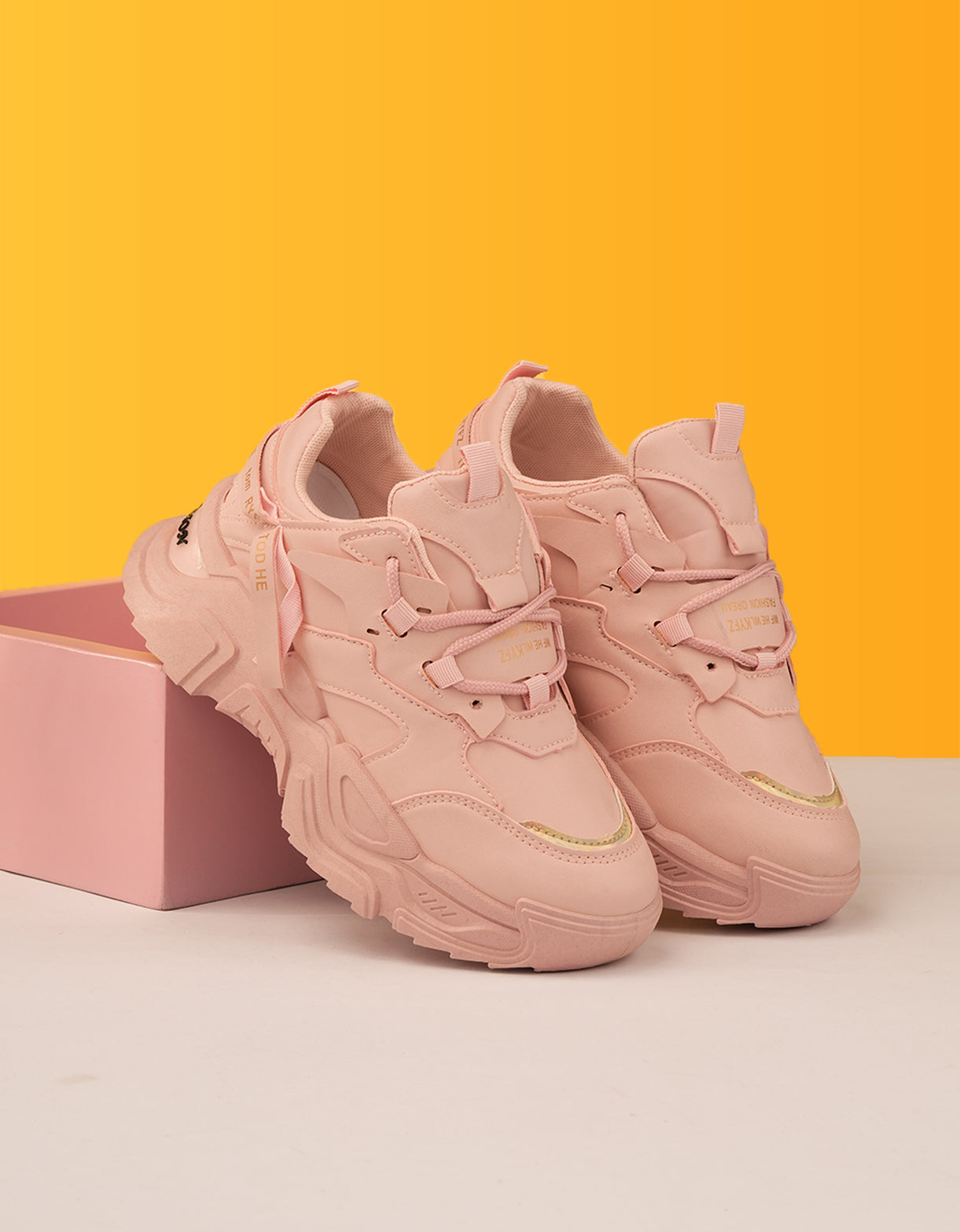 Blush Harmony Chunky Sneakers