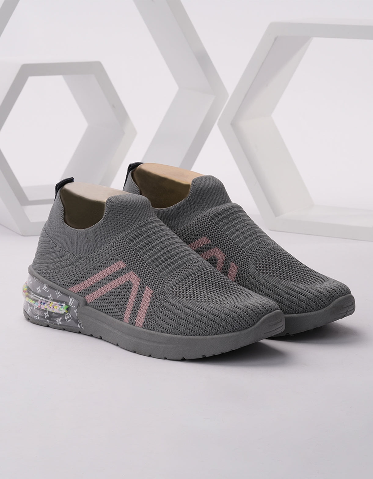 Graphite Blush Slip-On Sneakers