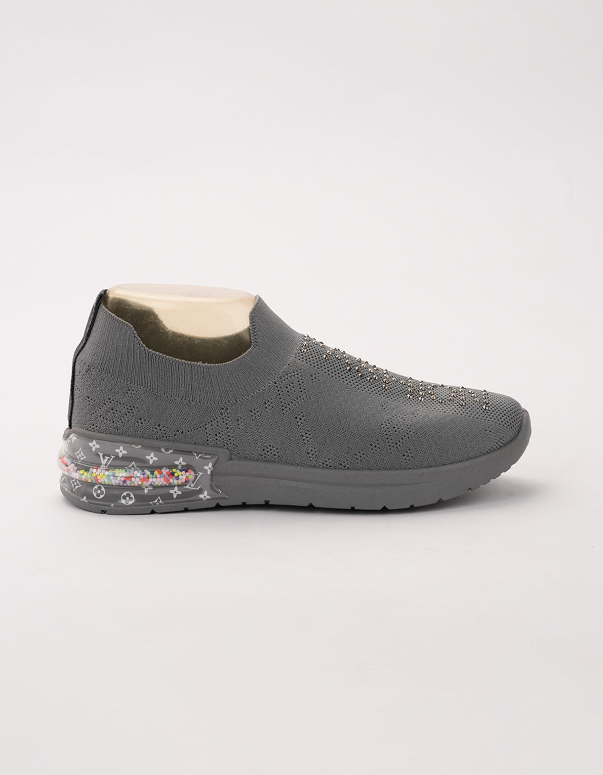 Slate Crystal Comfort Slip-Ons