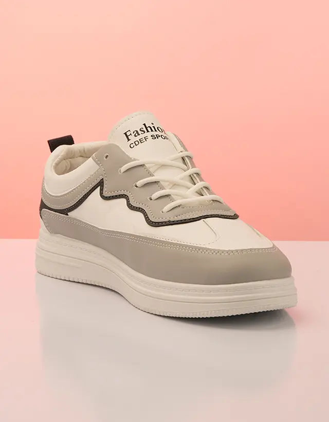 Urban Luxe Elevated Sneakers - Dove Gray Elegance