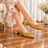 Bow Slingback Flats WS03