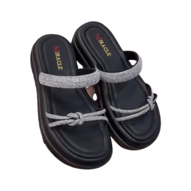 Adour Fancy Chappal AD9 - Black