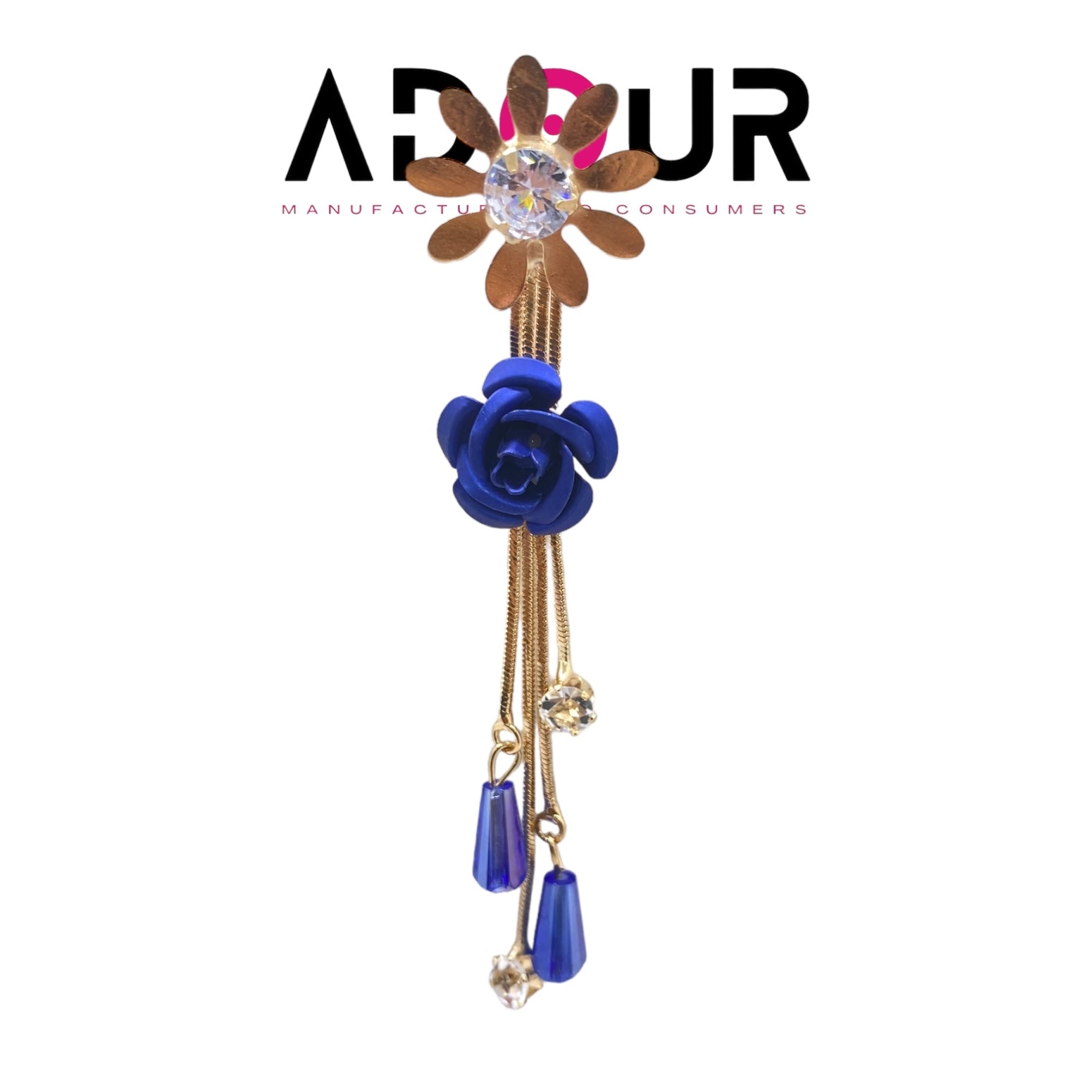 Adour Fancy Blue Flower Earring LG5