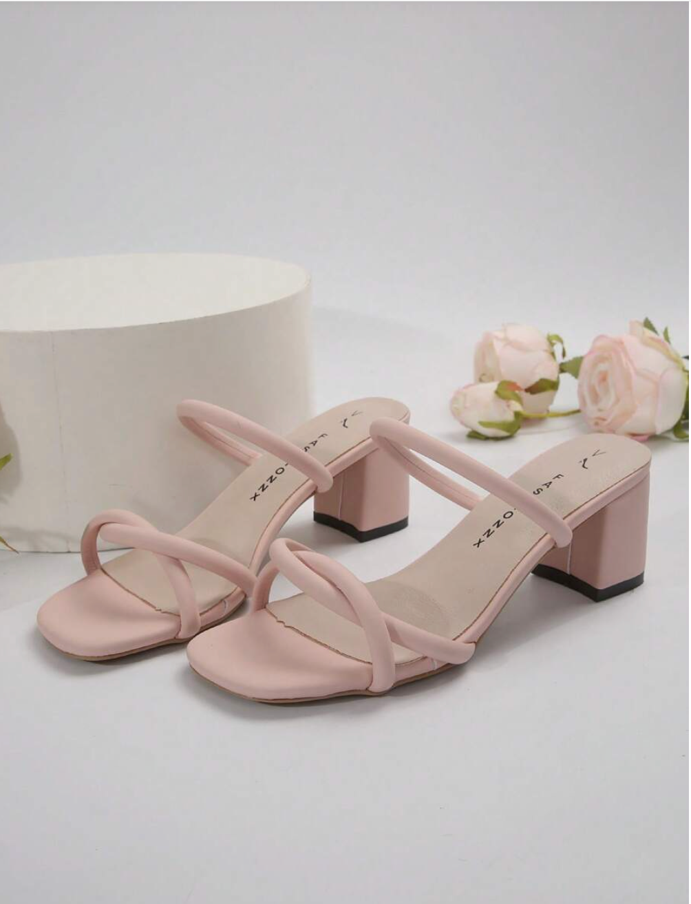 Adour High Heel Slippers AD38 Pink