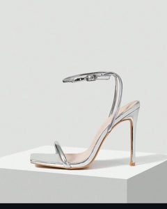 Adour Heel AD95 3 INCH Silver