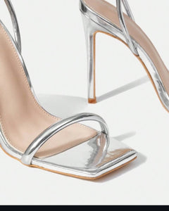 Adour Heel AD95 3 INCH Silver