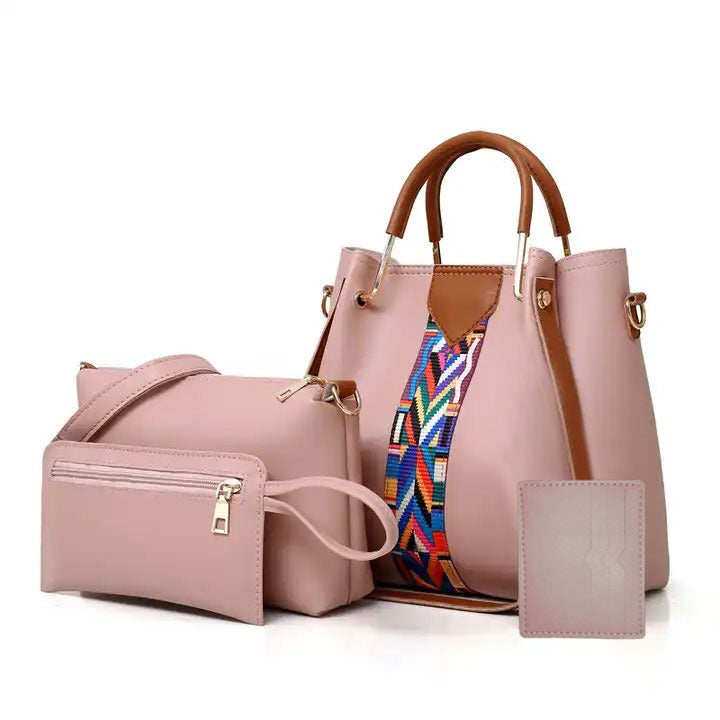 CAPRI 4 PIECE PINK HANDBAG