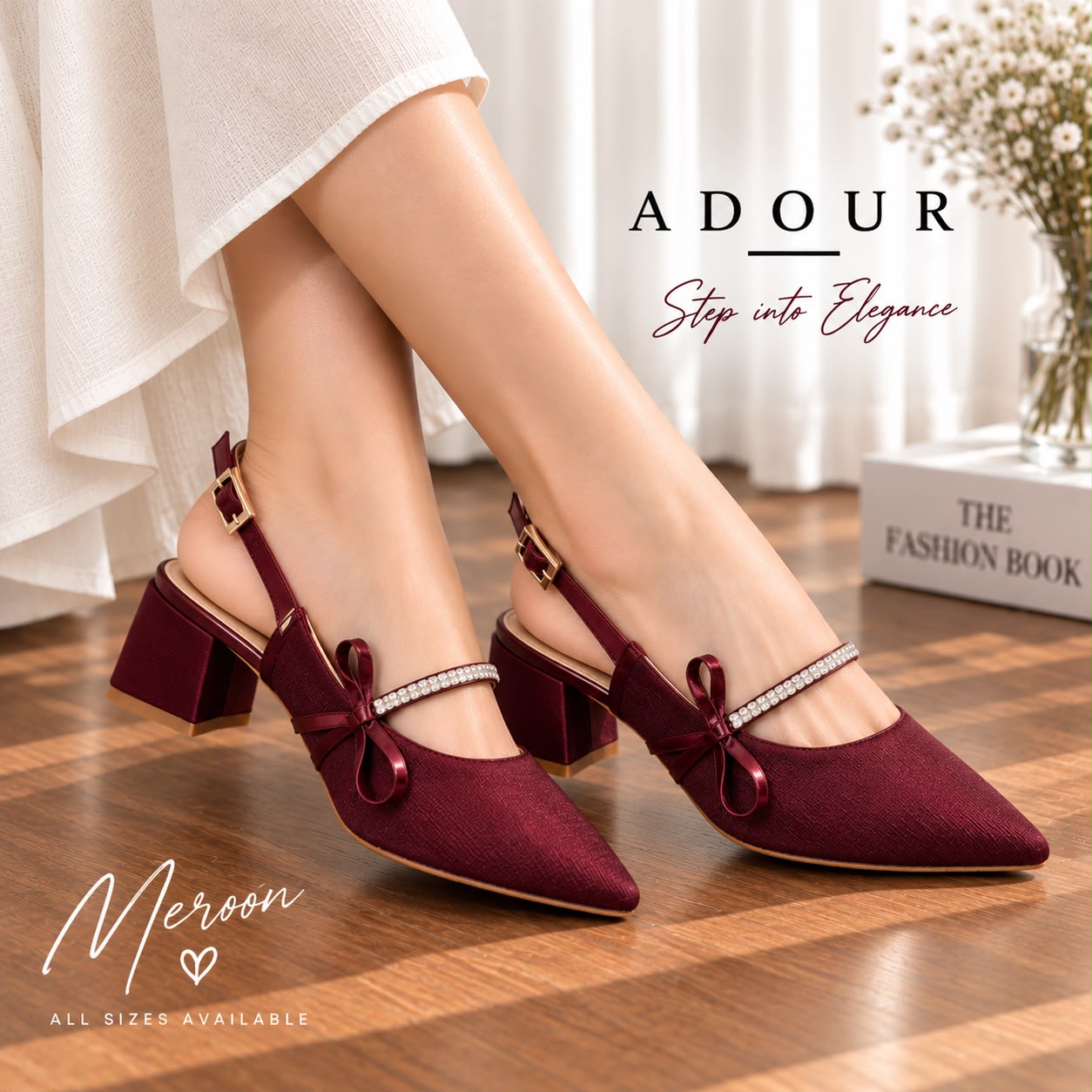 Adour Shoes AD102 Meroon