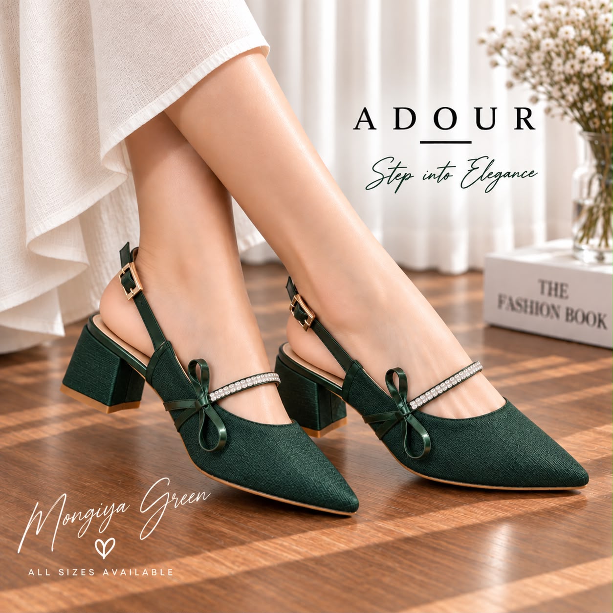 Adour Shoes AD102 Mongiya Green