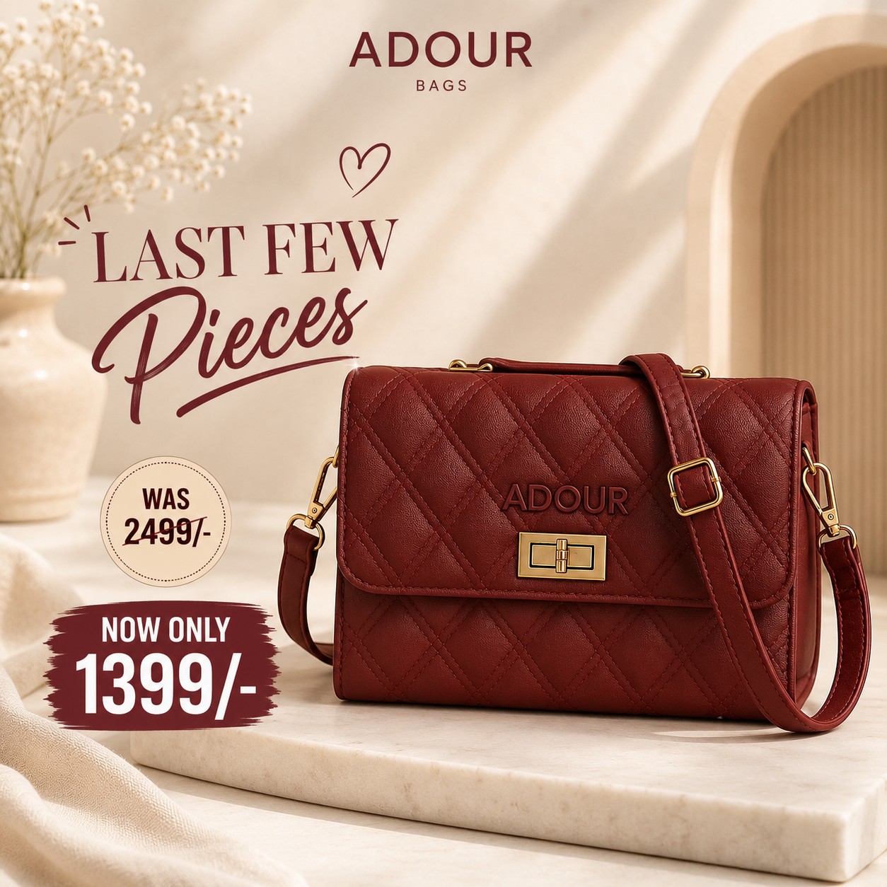 Adour Bags AB12 Maroon