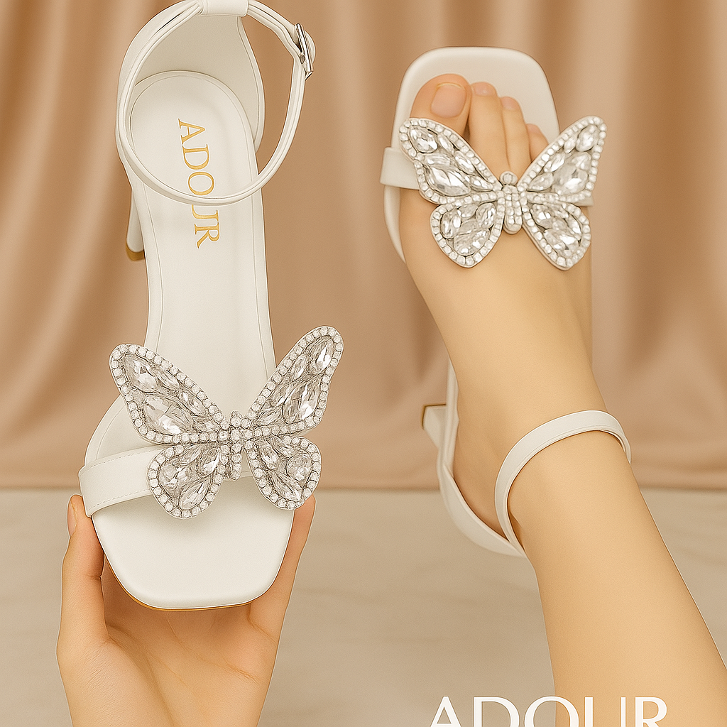Adour Heels 2 Inch AD10 White