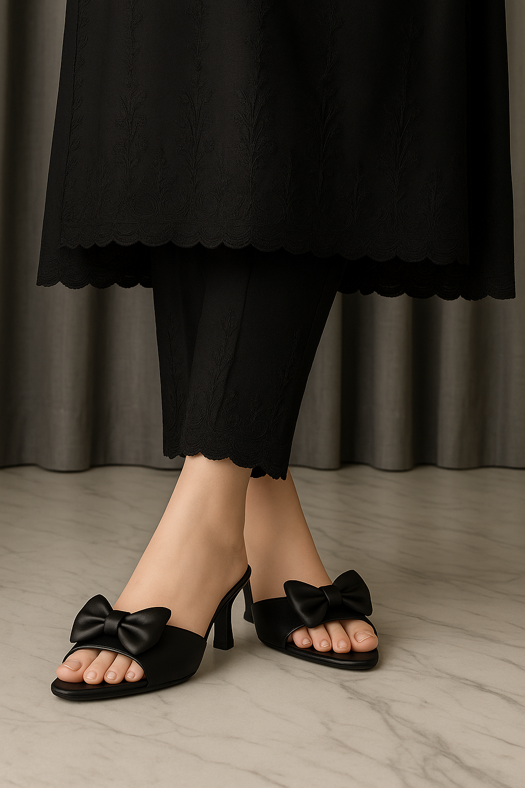 Adour 2 inches heel AD11 Black