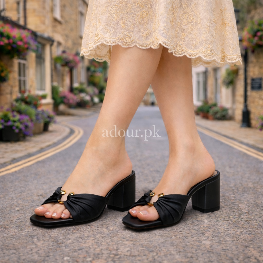 Adour 4 inches Heel AD15 Black