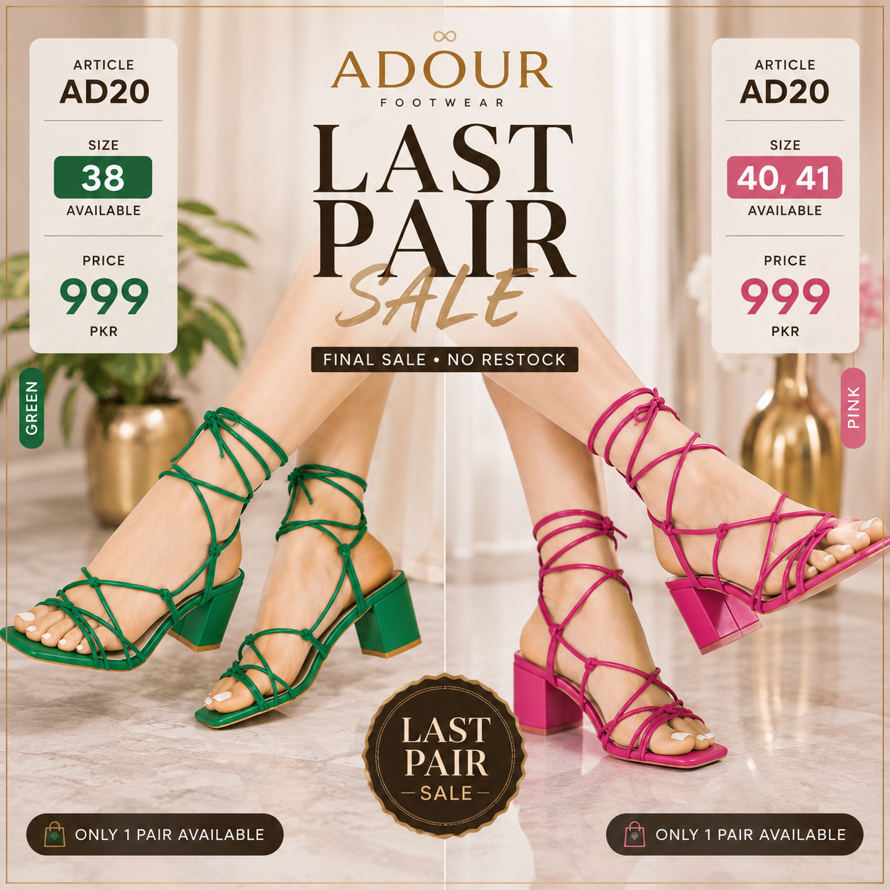 Adour Last Pair Sale AD20