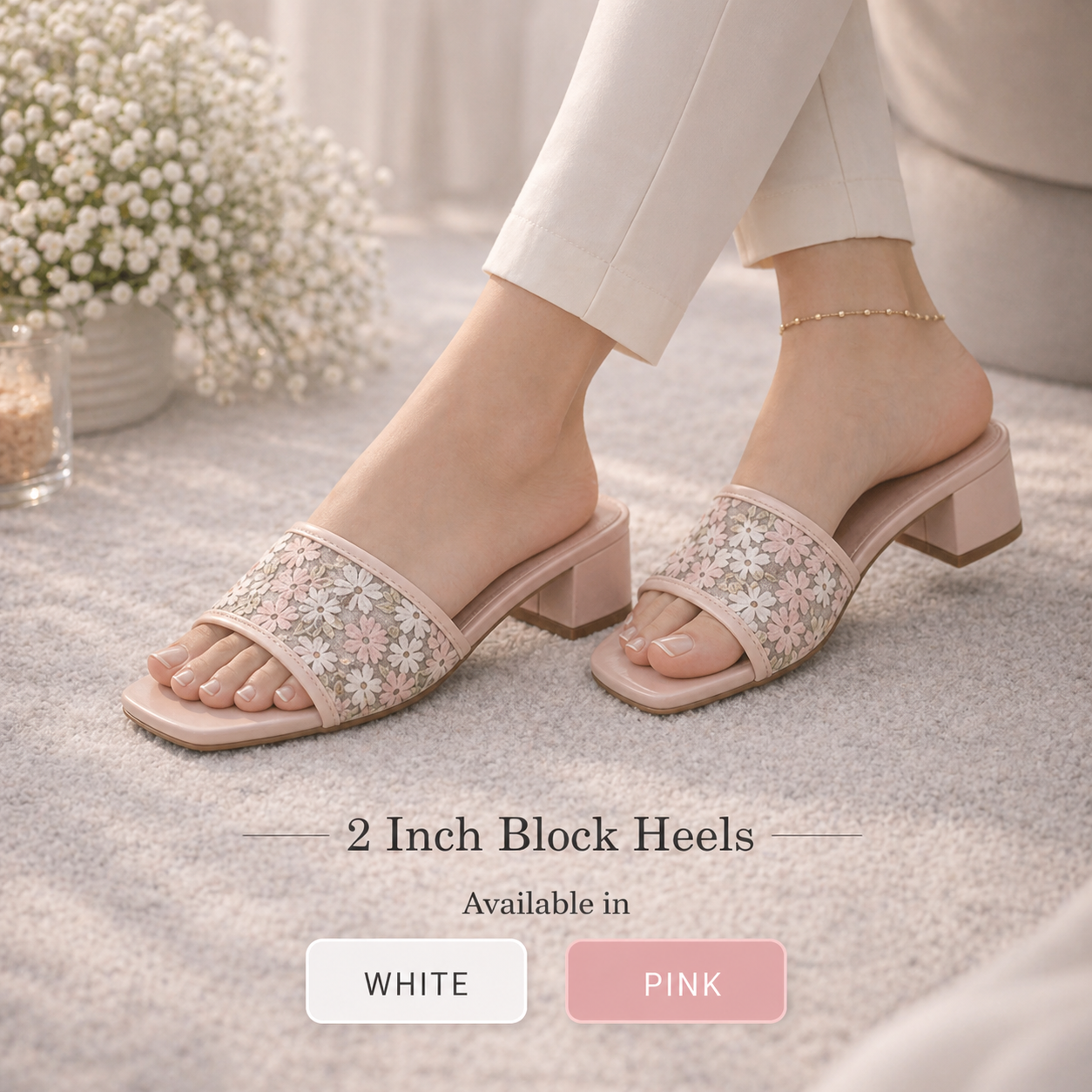 Adour Heel AD21 Pink