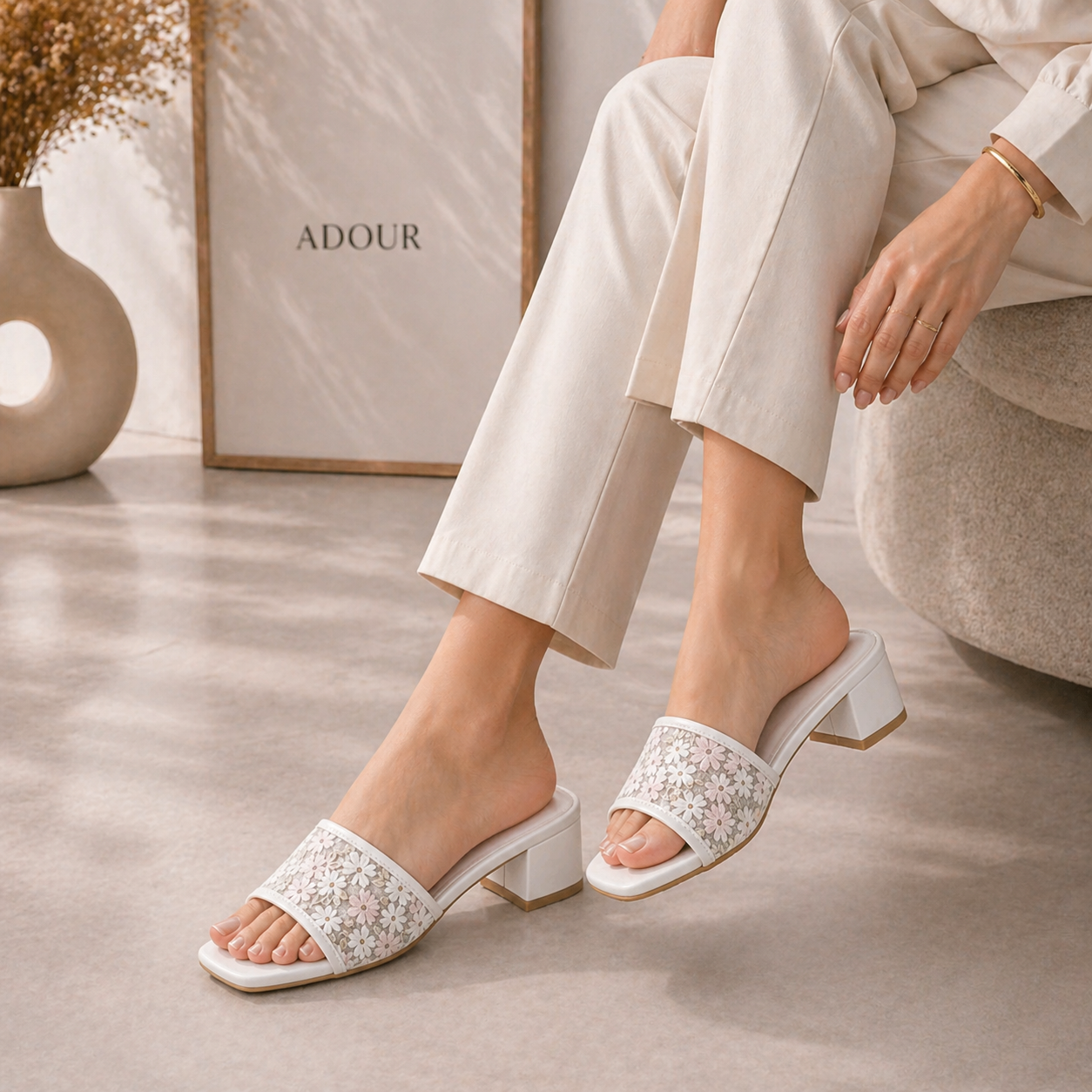 Adour Heel AD21 Pink