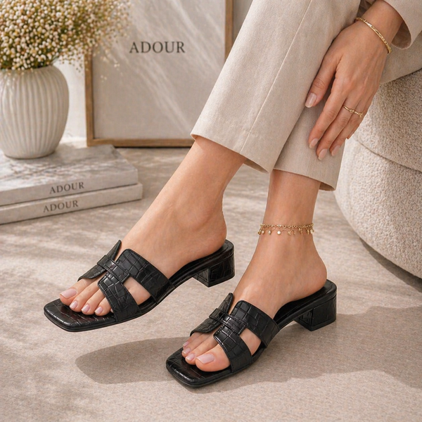 Adour Heel AD22 Black