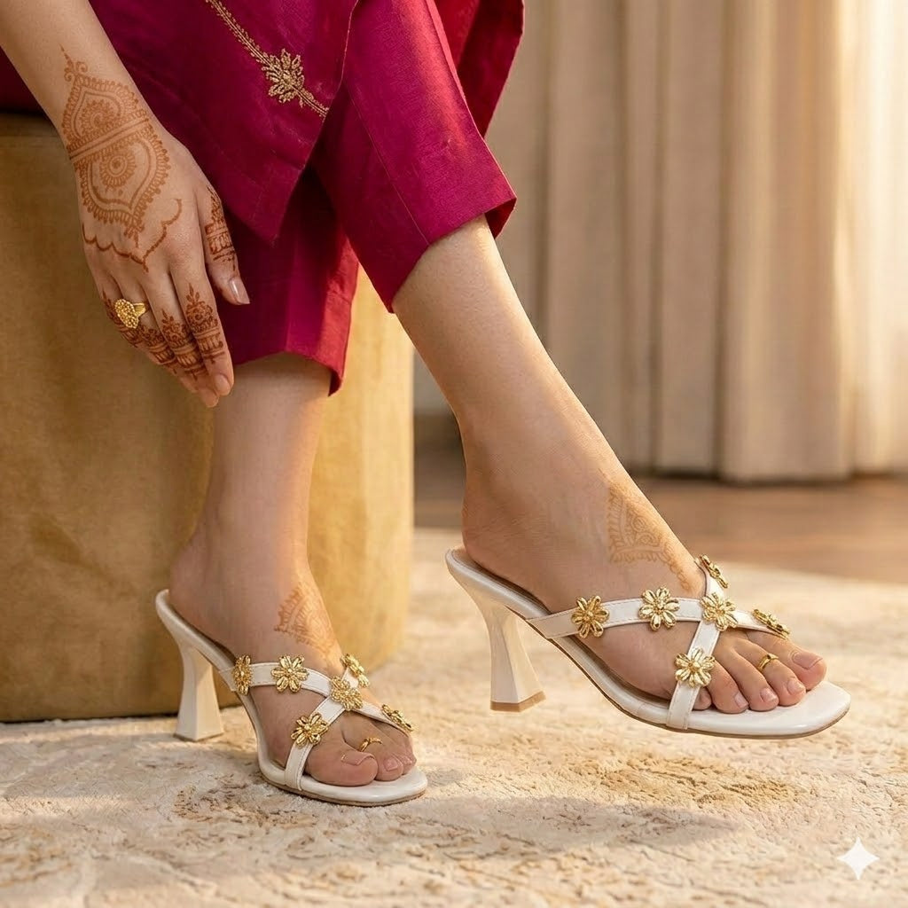 ADOUR 3 INCH HEEL AD087 White