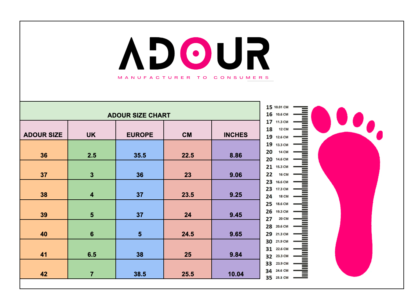 Adour Premium Heel AD02 - Pink