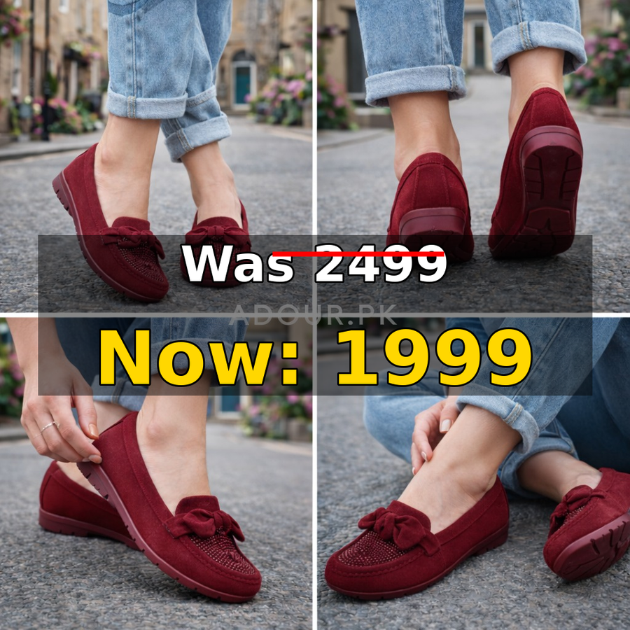 Adour Shoes AD52 Maroon